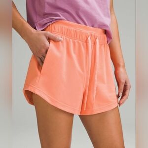 Lululemon Sunny Coral Inner Glow High Rise Short 3"